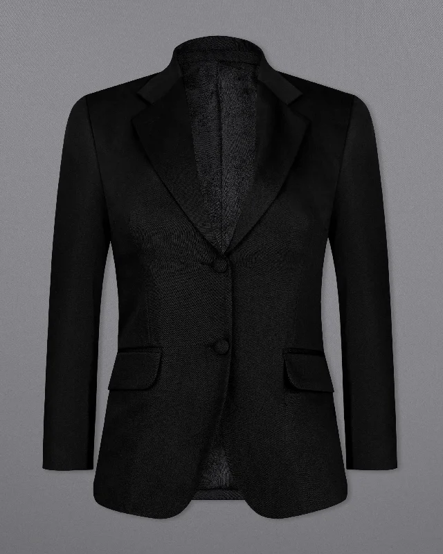 Jade Black Premium Cotton Women's Suit