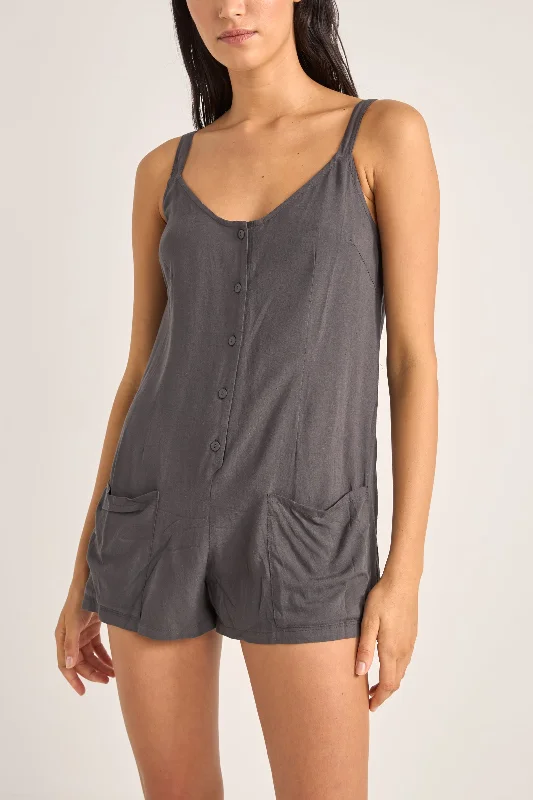 Jayda Playsuit Charcoal