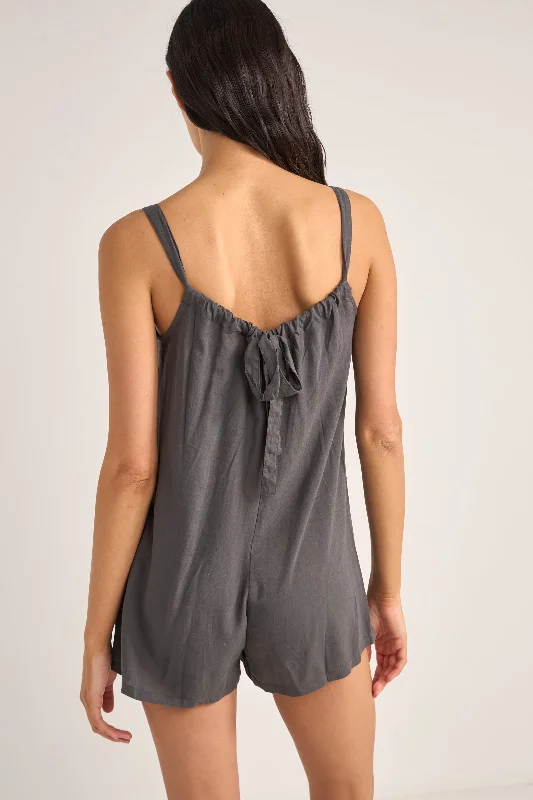 Jayda Playsuit Charcoal