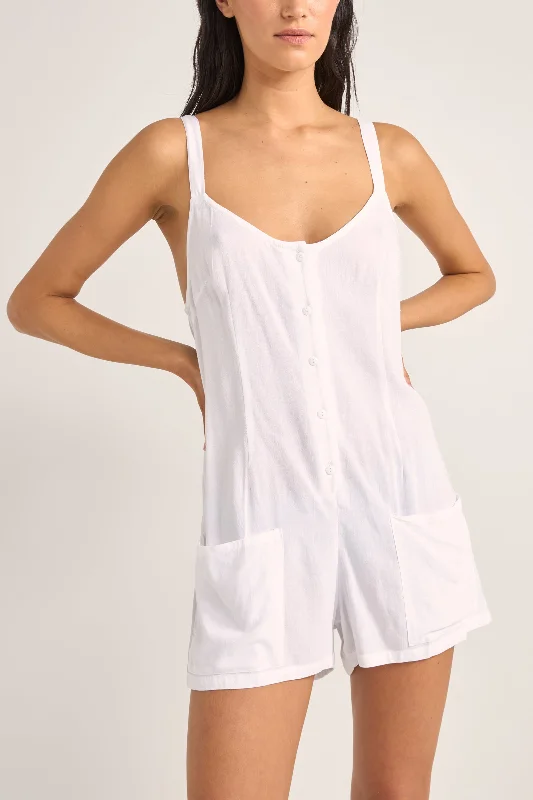 Jayda Playsuit White