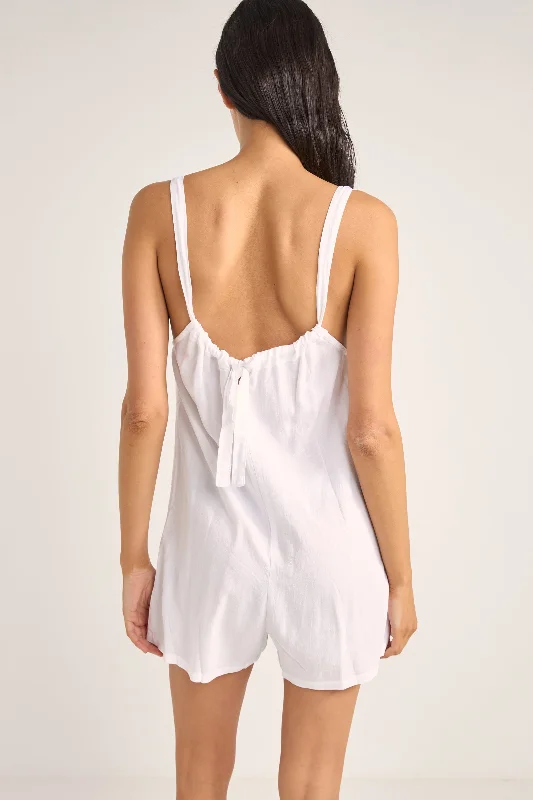 Jayda Playsuit White