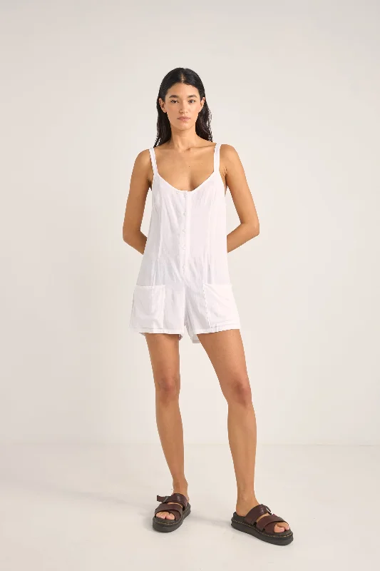 Jayda Playsuit White