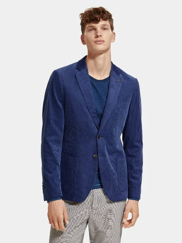 Regular-fit corduroy blazer