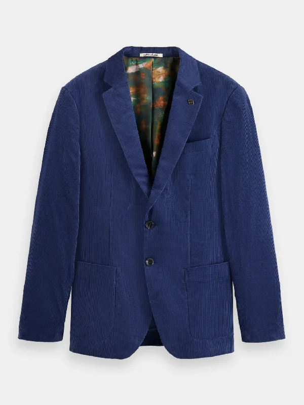 Regular-fit corduroy blazer