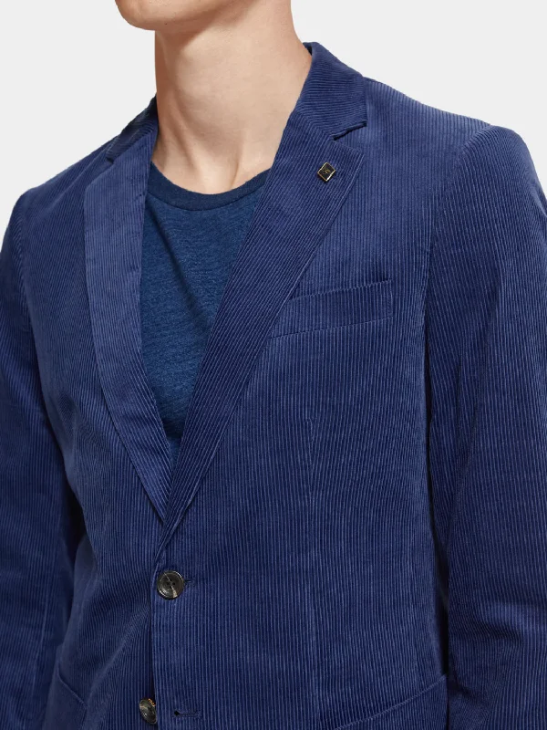 Regular-fit corduroy blazer