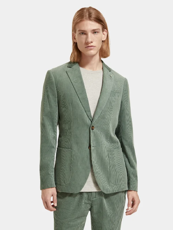 Regular-fit corduroy blazer