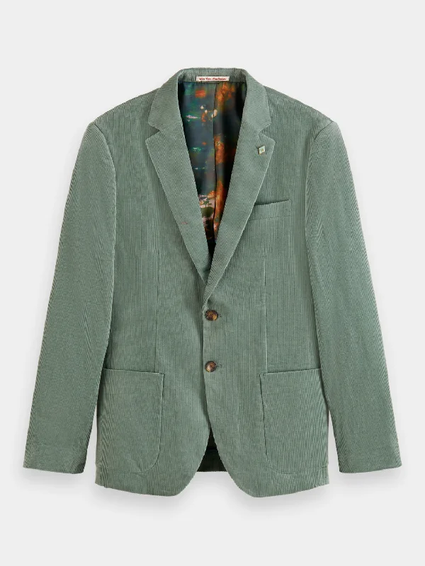 Regular-fit corduroy blazer