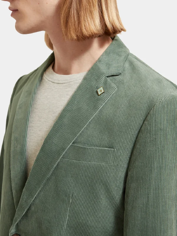 Regular-fit corduroy blazer