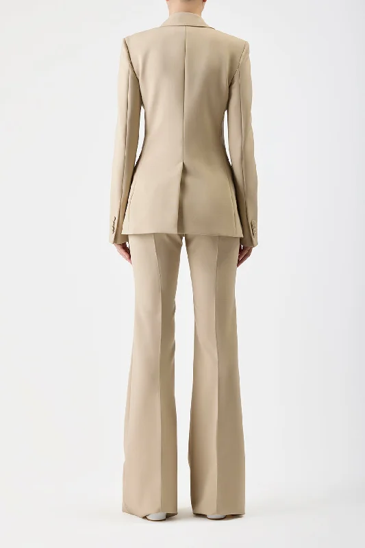 Rhein Pant in Khaki Sportswear Wool