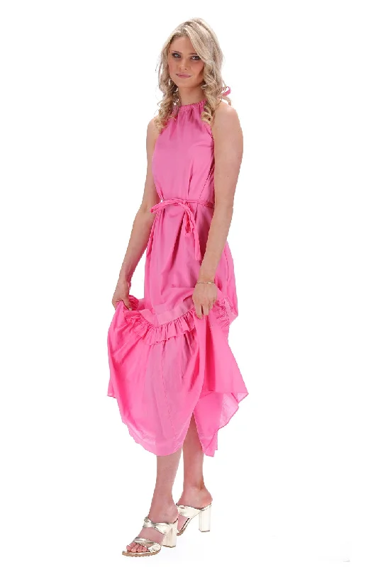 Ava Halter Neck Dress Pink