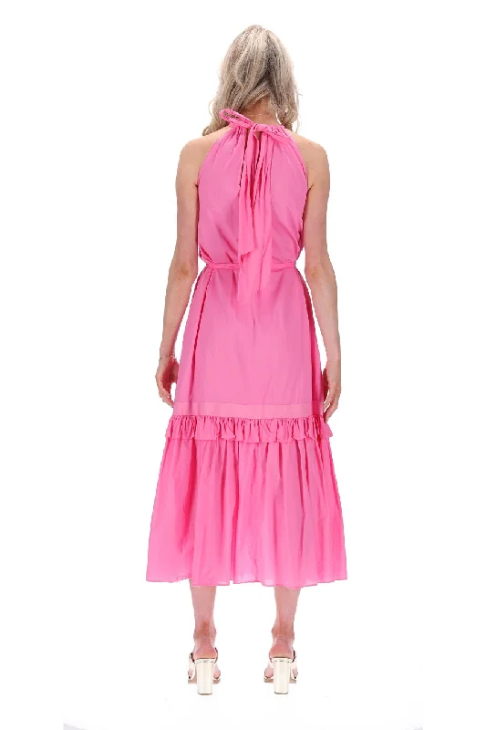 Ava Halter Neck Dress Pink