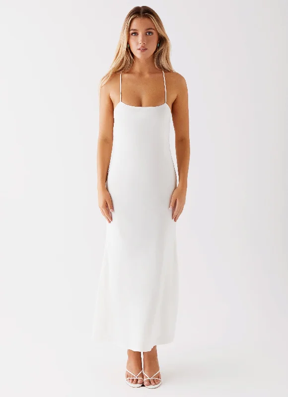 Runway Royalty Maxi Dress - White